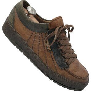 Mephisto Rainbow Reckless Sneakers Brown Leather Casual Men size 9 Comfort Retro